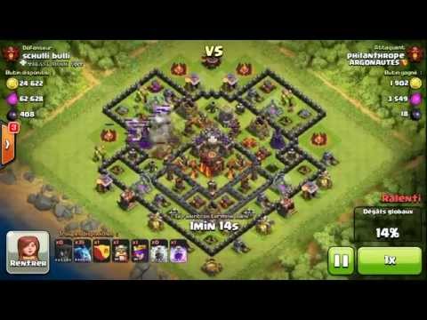 BM049 Balloons and Minions Strategy against champion level opponent - Clash of Clans CoC