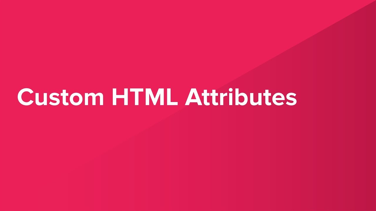 Custom HTML Attributes with Pendo