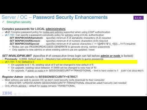 IBM Spectrum Protect 8.1.15 Password Security Enhancements - Demo