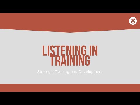 Training and the Internal Environment