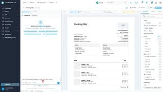 How to edit a PDF template with the AI assistant in SKU.io