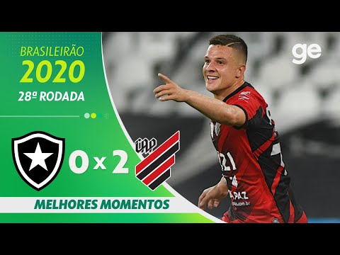 Gols e lances de Botafogo x Athletico Paranaense