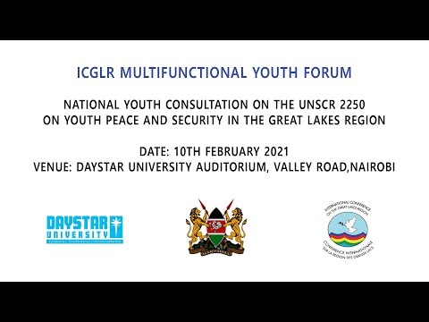 ICGLR MULTIFUNCTIONAL YOUTH FORUM (10/2/2021) Session 3