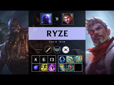 Ryze Mid vs Jayce - KR Challenger Patch 25.21