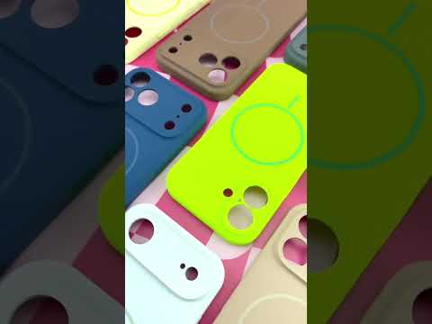 Чехол iPhone 17 Pro Max бампер New Silicone Case MagSafe. Оранжевый (hermes orange) - фото 1 - id-p2916688734