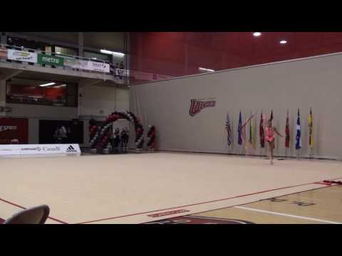 Elizabet Belittchenko Senior Ribbon ON 2016 Canadian Championships RG