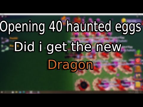 Hatching 40 Haunted eggs || I GOT A SCRAWEI???