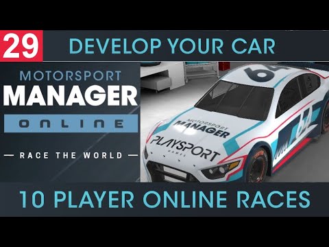 Motorsport Manager Online Gameplay - League Racing - Car Upgrades - (Android Gameplay)