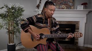 Video thumbnail for Luna Woodland Cedar Nylon Guitar Acoustic-Electric by Luna Guitars