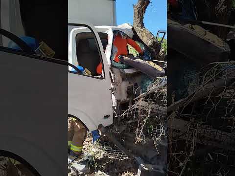 Accidente de tránsito en la carretera Ruta de Paz, en San Carlos, #Morazán.