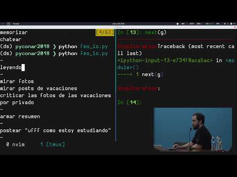 Entendiendo asyncio sin usar asyncio, por Juan Pedro Fisanotti