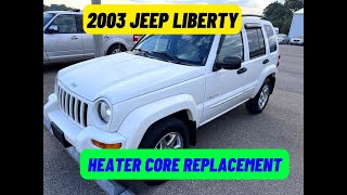 2003 Jeep Liberty Heater Core Replacement