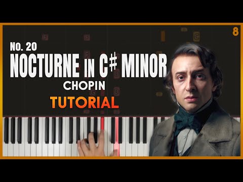 NOCTURNE in C# MINOR (no. 20) by Chopin  | Piano Tutorial (Part 1)