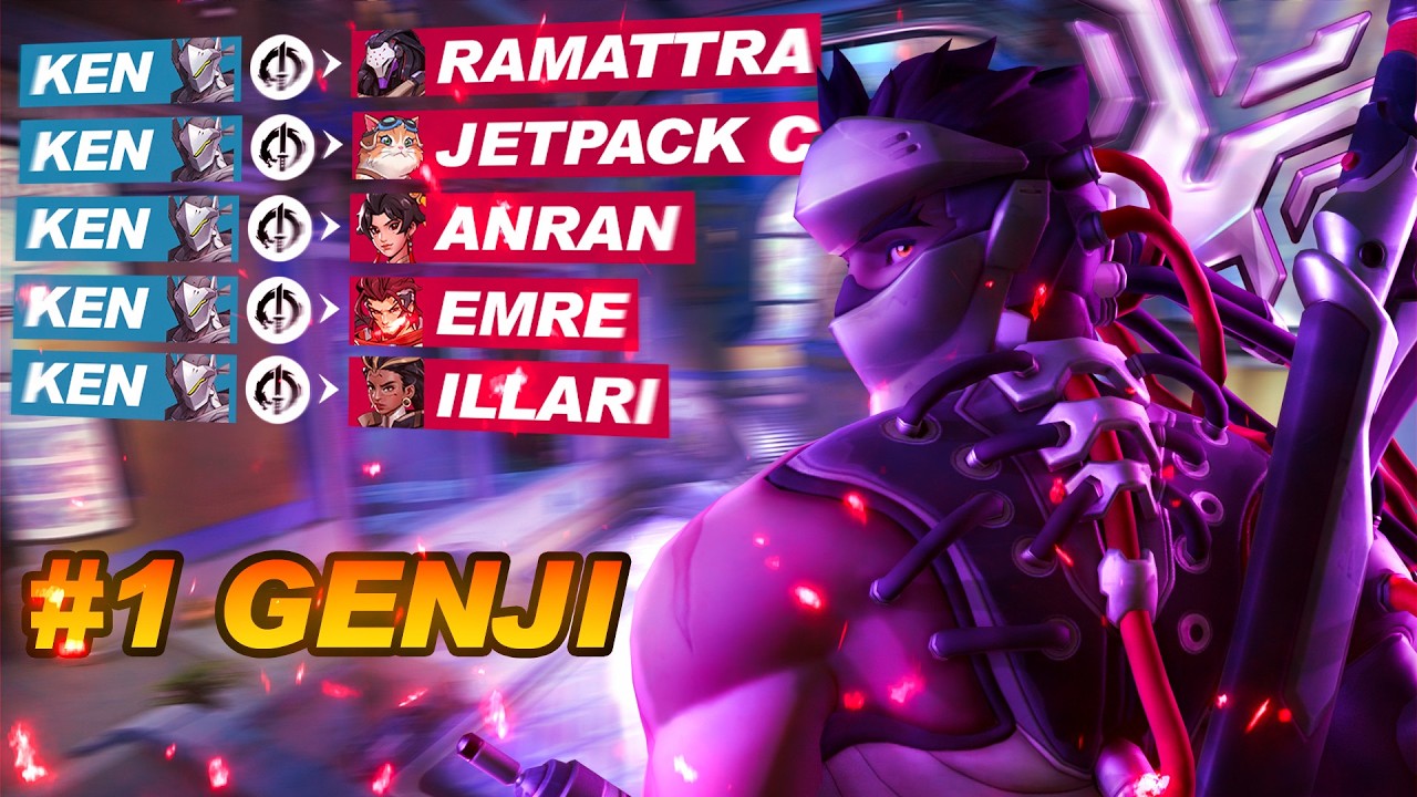 INSANE TOP 500 GENJI GAMEPLAY (Overwatch)