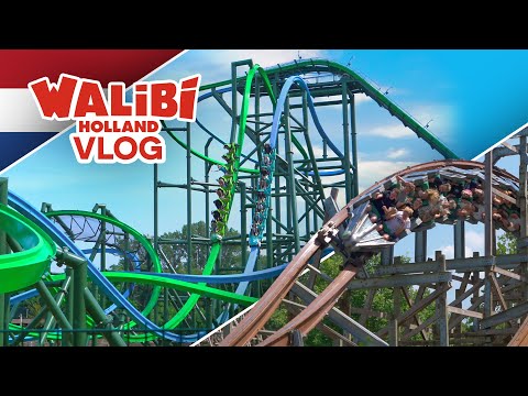 We Went to Walibi Holland for their New RMC Dueling Raptor Coasters, YoY! Also Untamed and Goliath!