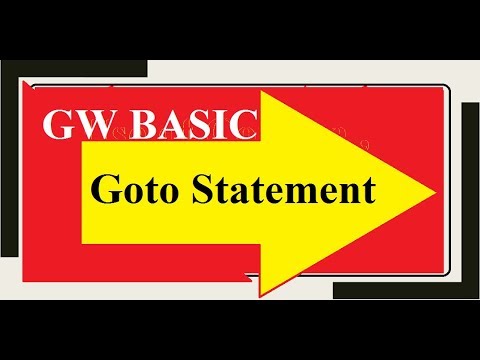 Goto Statemnt Working Concept Unconditional Statement Gw Basic Programming Tutorials