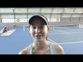 1st W60 EMPIRE Women's Indoor 2022: Eva Lys's interview after she has advanced to singles semifinals