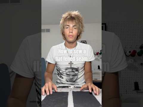 How to sew a flat felled seam #sew #sewing #tutorial