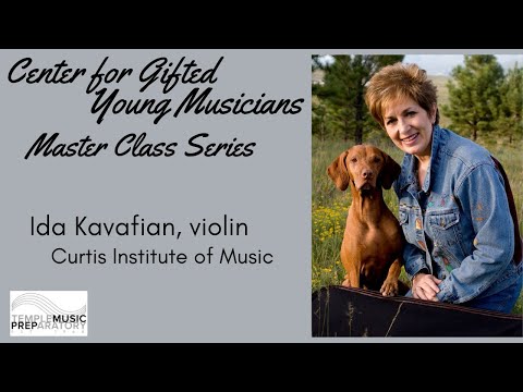 Center for Gifted Young Musicians Master Class with violinist Ida Kavafian