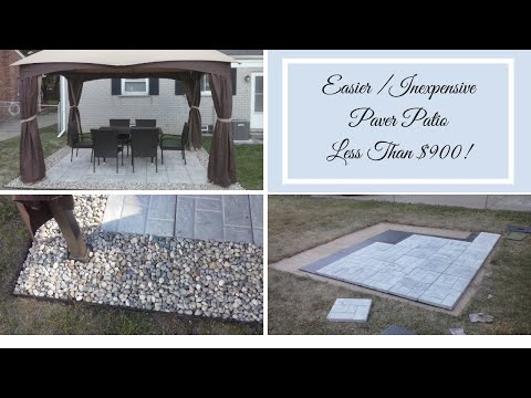 image-What is the cheapest way to create a patio?