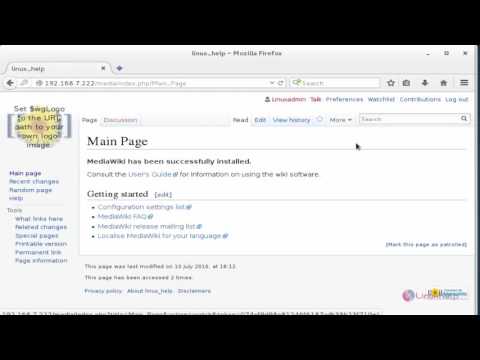 Mediawiki install Mediawiki install