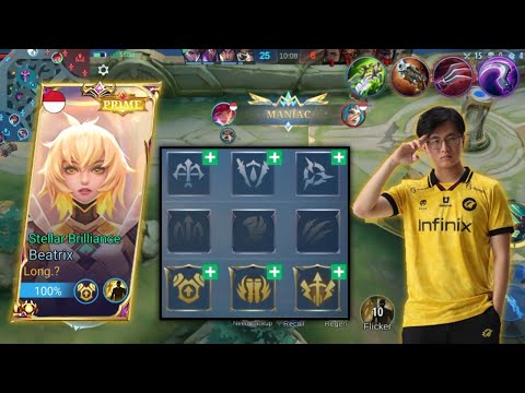 Thankyou Onic CW For This New Beatrix Build & Emblem ~ MLBB