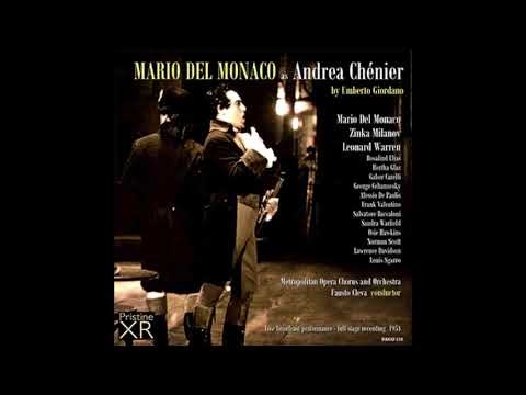 Mario Del Monaco Andrea Chenier Live 1954 Metropolitan Audio Stereo HQ Raro!