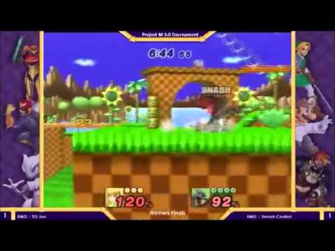 Smash Central (Mario,Charizard) vs T.O Joe (ZSS, Squirtle) - Winners Finals Project M 3.0