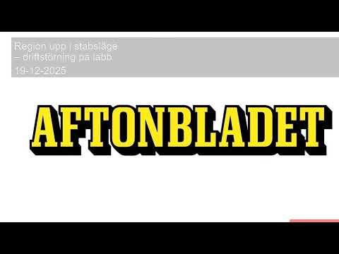 Region upp i stabsläge – driftstörning på labb