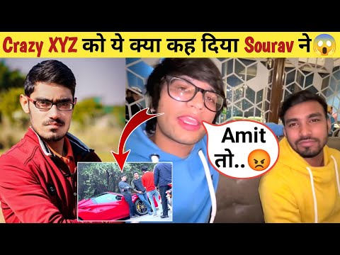 Crazy XYZ के Amit Bhai मिले Sourav joshi vlogs को 😍 | Crazy XYZ| Sourav Joshi | Piyush Joshi #shorts