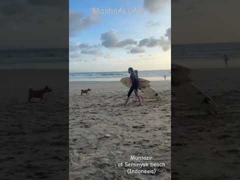 Seminyak beach (Indonesia) Muntazir SSA student mashaALLAH ❤️