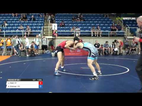 Junior FS 160 Round of 64 - James Noel (AR) vs. Austin Brenner (MN)