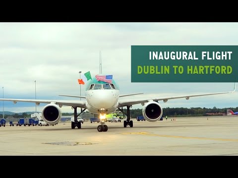 Aer Lingus Cockpit Video Inaugural Dublin to Hartford Flight