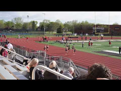 Girls 100m Heat 2 @ Shelbyville HS | Shelbyville/Southwestern/Rushville Triangular | April 21, 2025