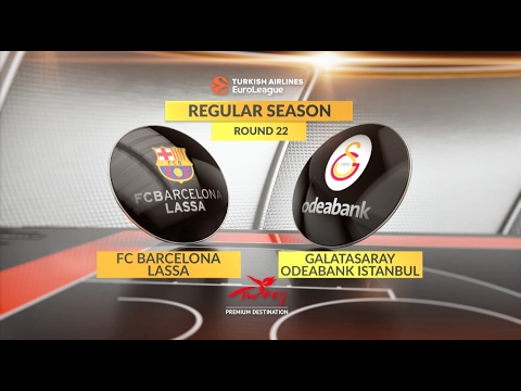EuroLeague Highlights RS Round 22: FC Barcelona Lassa 62-69 Galatasaray Odeabank Istanbul