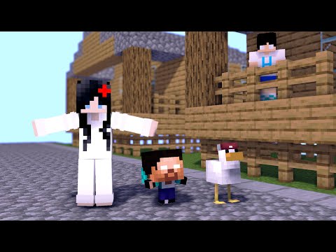 MONSTER SCHOOL : CHICKEN WING HEROBRINE FAMILY - MINECRAFT ANIMATION
