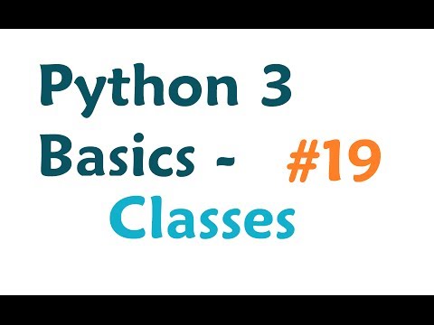 Python 3 Programming Tutorial Classes
