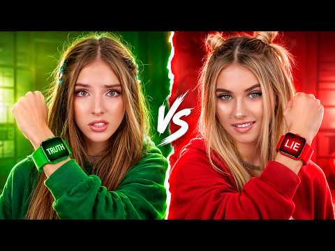 Truth vs Lie Twins! Sisters Wear Lie Detector to Reveal The Truth