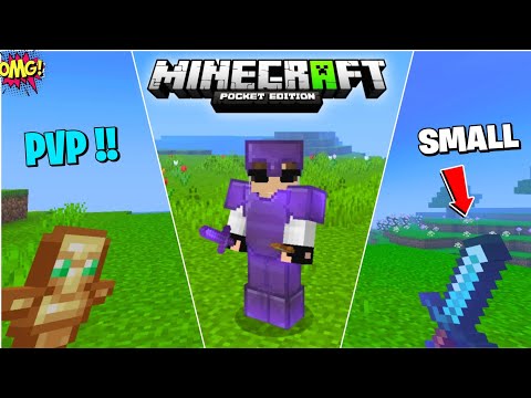 😯 Small Item Texture Pack For Minecraft PE || PvP Texture For MCPE