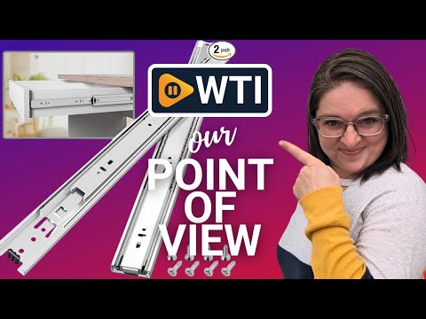 1 Pair Full Extension Ball Bearing Drawer Slides 18Inch 100 LB Load Capacity Side Mount Silver 18 Inch Silver-1 Pair - WTI product video review