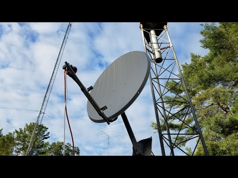 Receiving 10 GHz EME with a small  dish and LNB