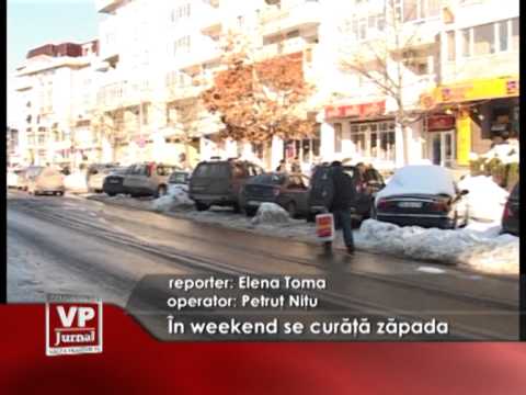 În weekend se curăţă zăpada