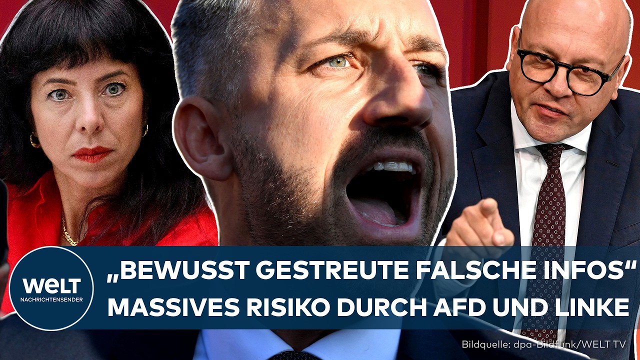GEHEIMDIENST-REFORM: "Bewusst gestreteute Falschinformationen" – Throm warnt vor AfD und Linke