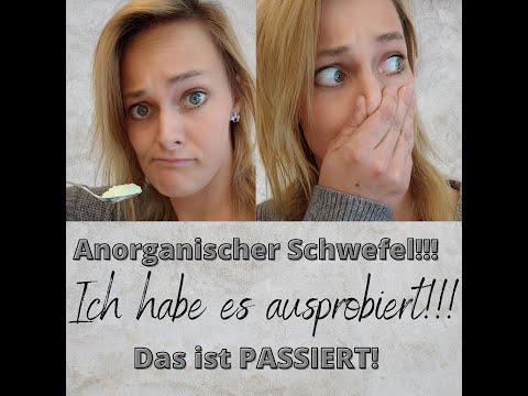 Inorganic sulfur | Intake, use, experience | This HAPPENED 😱