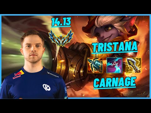 KCB ABBEDAGGE: TRISTANA VS YONE (MID) DOUBLE KILL, CARNAGE - EUW CHALLENGER - PATCH 14.13