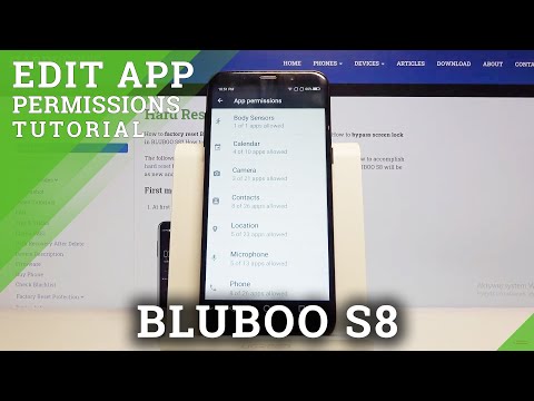 How to Enter App Permission in BLUBOO S8 – Find App Permission Section