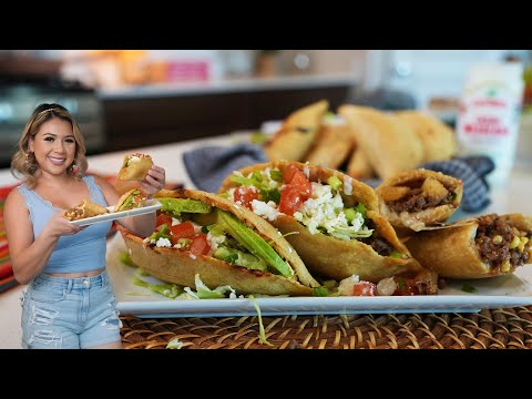 The Mexican Street FRIED QUESADILLAS You Will NOT be able to RESIST | Fried Beefy TACOS