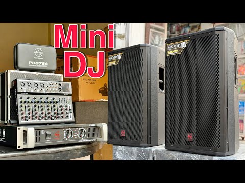 Mini DJ Setup 2 Speaker,Dj Amplifier,Mic Mixer All Wires/Aerons India