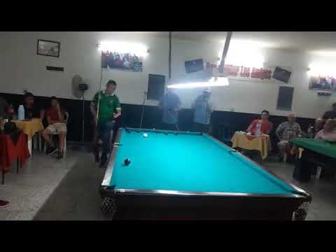 Enrique Rojas (Chile) vs Quesillo (Bolivia)  Billar Los Amigos (Tucuman - Argentina)