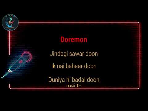 Doremon Hindi Version Karaoke With Lyrics | Children poem karaoke Song #karaoke #doremon #cartoon